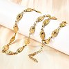 304 Stainless Steel Ladybug Link Chain Necklaces for Women Men NJEW-K249-21B-G-1