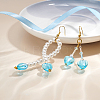 Valentine Gifts for Her Ideas Handmade Silver Foil Glass Beads FOIL-OC0001-01-6