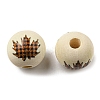 Autumn Wood European Beads WOOD-H105-04B-01-2