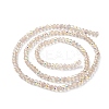 Transparent Electroplate Glass Beads Strands EGLA-F156-AB03-2