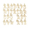 Brass Micro Pave Cubic Zirconia Pendants KK-I723-50G-02-1