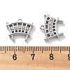 Brass Micro Pave Cubic Zirconia Charms KK-M102-54P-3