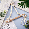 3Pcs 3 Styles Handmade Cotton with Polyester Rope Woven and Wooden Toilet Paper Holder HJEW-CF0001-10-4
