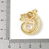 Brass Micro Pave Cubic Zirconia Pendants ZIRC-I071-21G-3
