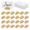 30Pcs Half Round Wood Name Card Holder AJEW-NB0009-27A-1