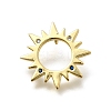 Brass Micro Pave Cubic Zirconia Pendants KK-Z093-02G-1