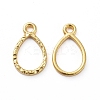 Zinc Alloy Open Back Bezel Pendants X-PALLOY-E577-03G-1