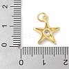 Brass Micro Pave Cubic Zirconia Pendants KK-K298-46G-3