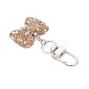 Bowknot Polymer Clay Rhinestone Pendants Decorations HJEW-JM04197-01-4