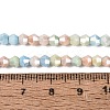 Anti-Tarnish Electroplate Bicone Glass Beads Strands EGLA-T021-4mm-16-13-2