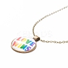 Rainbow Pride Necklace NJEW-F290-01A-1