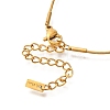 Ion Plating(IP) 304 Stainless Steel Heart Pendant Snake Chain Necklaces for Women NJEW-F328-13G-3