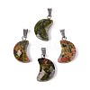 Natural Unakite Pendants G-N349-02D-P-1