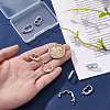 8Pcs Rack Plating Brass Micro Pave Clear Cubic Zirconia Twister Clasps ZIRC-WR0001-04P-3