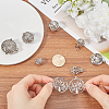 8Pcs 8 Styles Brass & Alloy Hollow Cage Pendants KK-SC0004-30-3