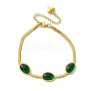 Ion Plating(IP) 304 Stainless Steel Herringbone Chain Bracelets X-BJEW-R316-01G-1