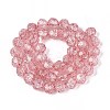 Transparent Crackle Glass Beads Strands GLAA-N053-8mm-07-2