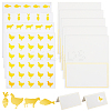 8 Sheets 4 Styles PVC Waterproof Self-Adhesive Sticker STIC-OC0001-13A-1