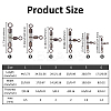 30Pcs 6 Styles 3 Way Cross-Line Barrel Fishing Swivels FIND-FH0010-07-2
