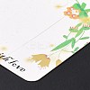 Square Paper Hair Clip Display Cards DIY-B061-01B-09-4