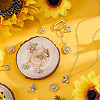 12Pcs 4 Styles Brass Pave Cubic Zirconia Pendants KK-GA0001-75-4