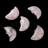 Natural Rose Quartz Carved Healing Moon with Human Face Figurines G-B062-06E-2