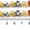 Dyed & Heated Natural Fire Crackle Agate Beads Strands G-P539-B01-23-5