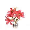 Plastic Flower Miniature Ornaments PW-WG0299B-01-1