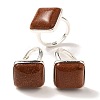 Synthetic Goldstone Adjustable Rings RJEW-H240-01S-16-1