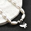 304 Stainless Steel Butterfly Charm Bracelets for Women BJEW-C098-08P-3