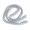 Electroplate Glass Beads Strands GLAA-Q105-04S-2