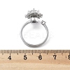 Sunflower Rotatable Open Cuff Rings for Women LS-RJEW-S402-13P-4