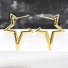 Ion Plating(IP) 304 Stainless Steel Stud Earrings for Women X-STAS-D084-25G-4