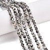 Dyed Natural White Jade Beads Strands G-T140-4mm-B02-2