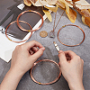 5 Rolls 4 Style Bare Copper Craft Wire CWIR-BC0001-43B-3