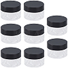 8Pcs Transparent Plastic Empty Portable Facial Cream Jar CON-CP0001-015B-1