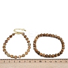 Natural & Synthetic Mixed GemstoneBeaded Bracelets Set for Women BJEW-G752-02G-7