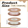 2 Rolls 2 Colors Flat Rainbow Color Nylon Organza Ribbon OCOR-LP0001-75-2