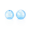 Transparent Handmade Blown Glass Globe Beads GLAA-T012-40C-05-2