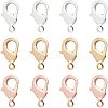30Pcs 3 Colors Brass Lobster Claw Clasps KK-BC0002-19-1