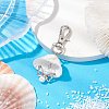 Angel Alloy & Natural Shell Pendant Decorations HJEW-JM02016-03-2