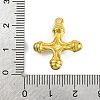Synthetic Turquoise & 304 Stainless Steel Cross Pendants STAS-H221-01G-03-3