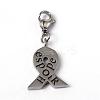 316 Surgical Stainless Steel Enamel Pendants STAS-L184-050-2
