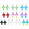 10Pcs 10 Colors Glass Pendant GLAA-FS0001-83-1