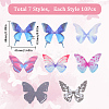 70pcs 7 colors Fibre Tulle Ornament Accessories FIND-SC0005-77-2