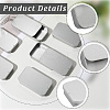 6Pcs Slide Top Tinplate Trinket Storage Boxes CON-SP0001-23F-6