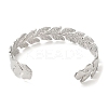 Non-Tarnish 304 Stainless Steel Cuff Bangles BJEW-K267-06P-2
