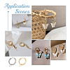 12Pcs 2 Colors 201 Stainless Steel Huggie Hoop Earring Findings FIND-DC0005-86-7