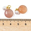 Natural Carnelian Pendants G-P577-01G-3