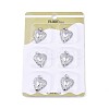 Brass Micro Pave Cubic Zirconia Pendants KK-T073-40P-2